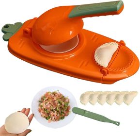 2-in-1 Manual Dough Press and Dumpling Maker - Premium Empanada, Pastry, Pierogi, and Ravioli Press Mold